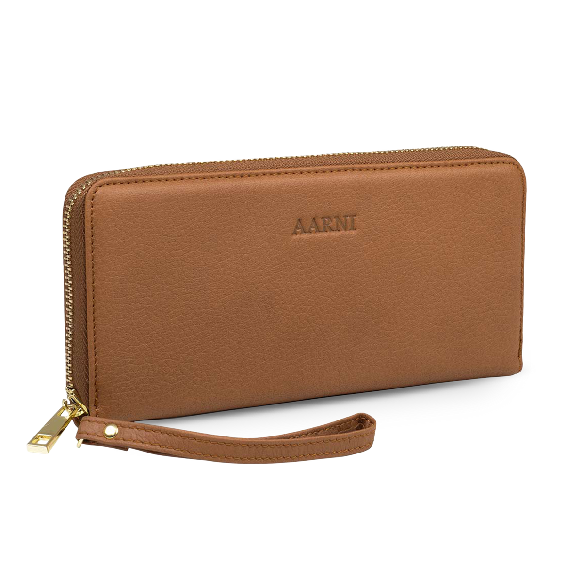 Clutch Wallet · Cognac