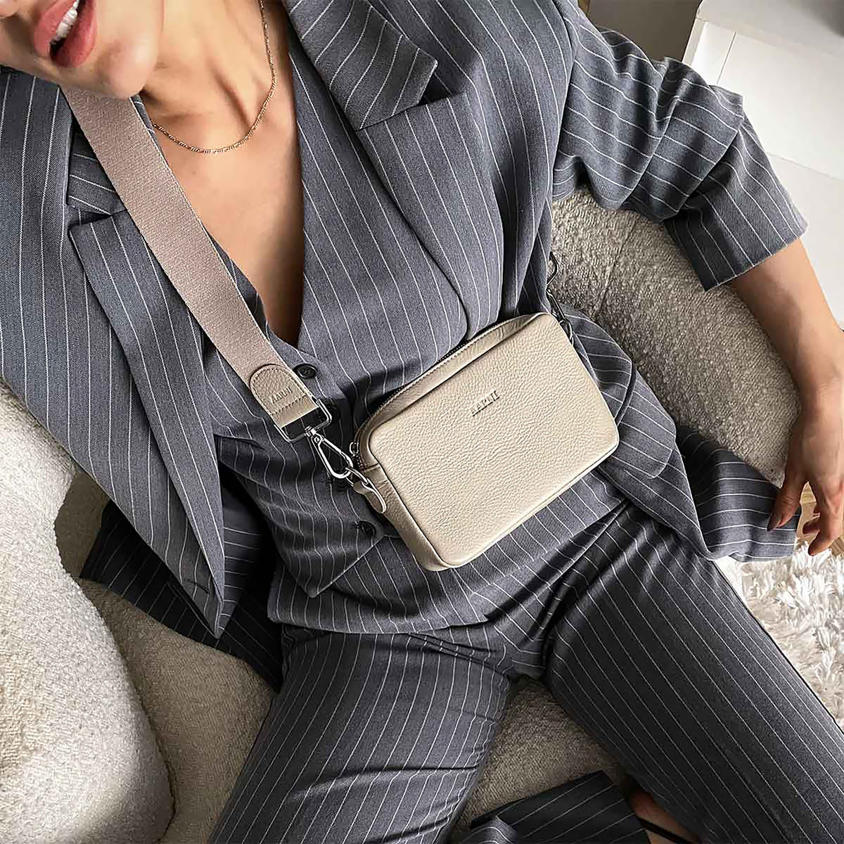 Crossbody Bag · Taupe